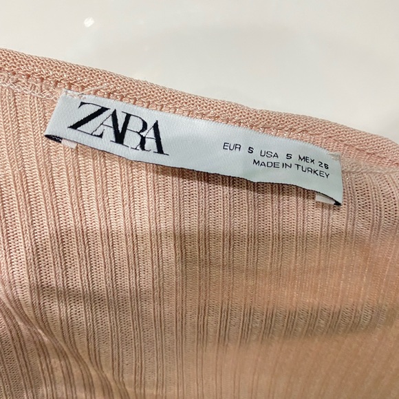 Zara pink flared sleeve cardigan - Picture 3 of 3